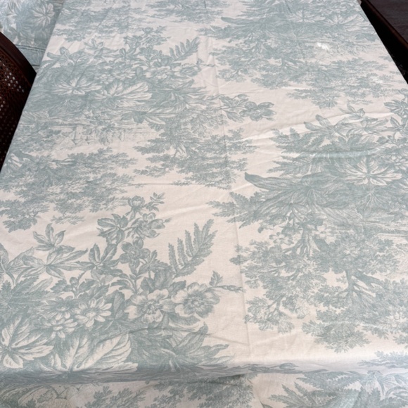 Vintage Pottery Barn Matine Blue Toile Fabric for Curtains/Pillows Multiple - Picture 2 of 8